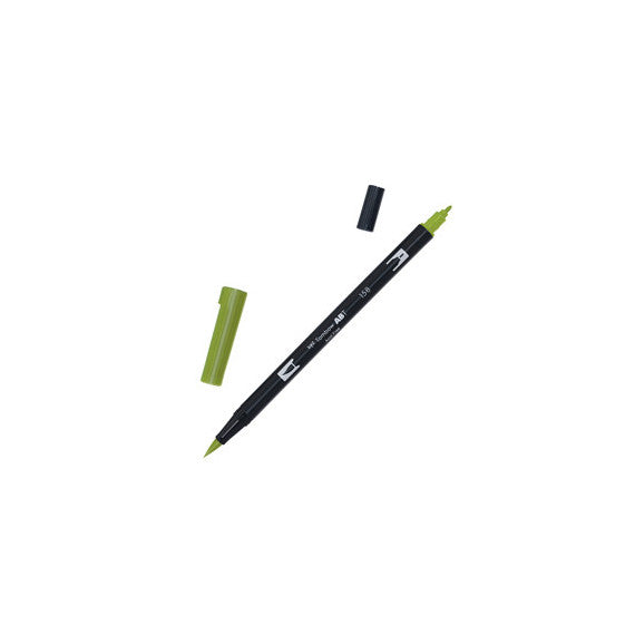 Pennarello Dual Brush 158 - dark olive - Tombow