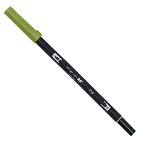 Pennarello Dual Brush 158 - dark olive - Tombow