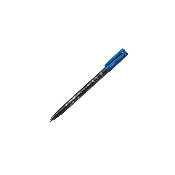 Pennarello Lumocolor Permanent 318 - punta 0,6 mm - blu - Staedtler