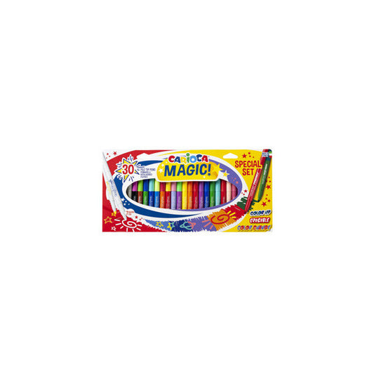 Pennarello Magic Markers - punta 6 mm - colori assortiti - Carioca - conf. 30 pezzi