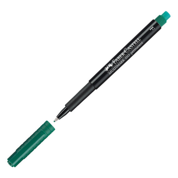 Pennarello Multimark universale permanente con gomma - punta fine 0,6mm - astuccio 8 colori - Faber Castell