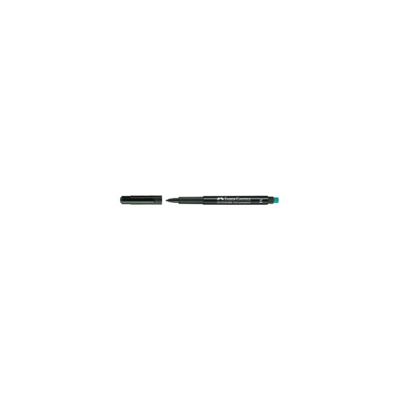 Pennarello Multimark universale permanente con gomma  - punta media 1,0mm - nero - Faber Castell