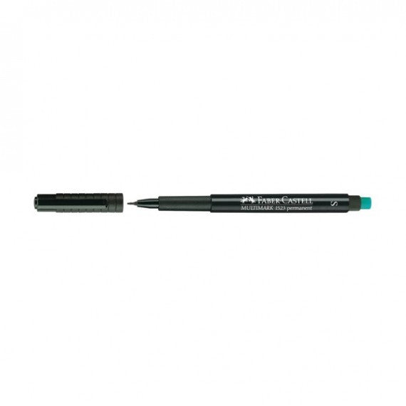 Pennarello Multimark universale permanente con gomma - punta superfine 0,4mm - nero  - Faber Castell