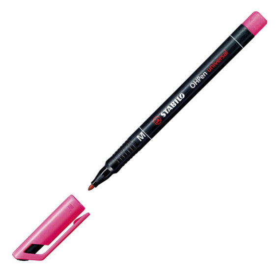 Pennarello OHPen universal permanente 843 - punta media 1 mm - colori assortiti - Stabilo - conf. 8 pezzi