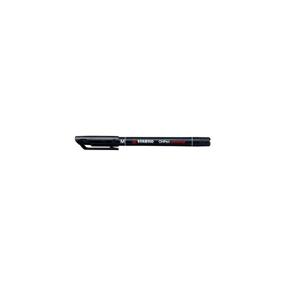Pennarello OHPen universal permanente 843 - punta media 1 mm - nero - Stabilo