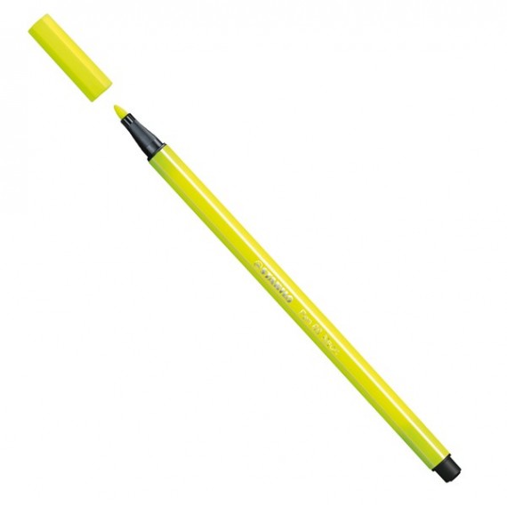 Pennarello Pen 68 - colori assortiti neon - Stabilo - astuccio 6 pezzi