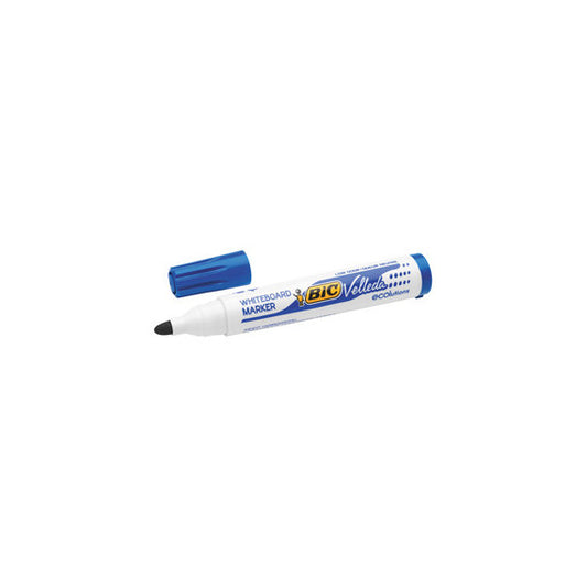Pennarello per lavagne cancellabili Whiteboard Marker Velleda 1701 Recycled Bic - punta tonda 1,5mm - blu - Bic