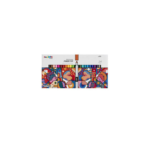Pennarello Prisma - punta 3,7 mm - colori assortiti - Carioca Plus - conf. 24 pezzi