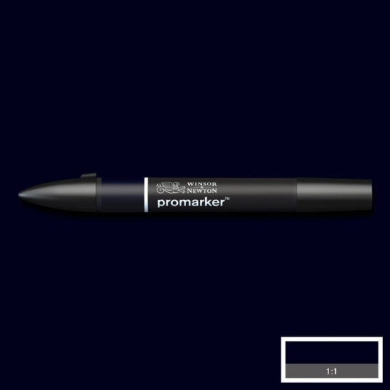 Pennarello Promarker Winsor&Newton blue black - 0203383
