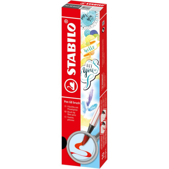 Pennarello Stabilo Pen 68 brush - punta a pennello - M 1 mm lilla 568/58