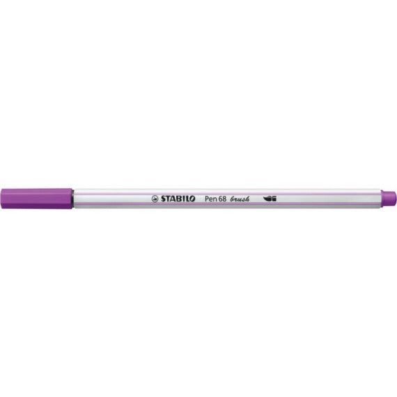 Pennarello Stabilo Pen 68 brush - punta a pennello - M 1 mm lilla 568/58