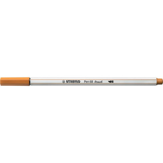 Pennarello Stabilo Pen 68 brush - punta a pennello - M 1 mm ocra scuro 568/89