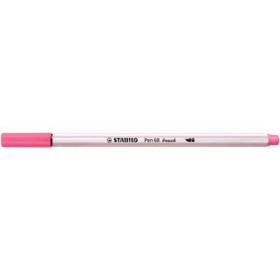 Pennarello Stabilo Pen 68 brush - punta a pennello - M 1 mm rosa 568/29