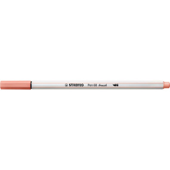Pennarello Stabilo Pen 68 brush - punta a pennello - M 1 mm rosa chiaro 568/26