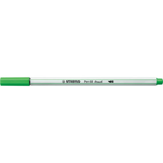 Pennarello Stabilo Pen 68 brush - punta a pennello - M 1 mm verde chiaro 568/33
