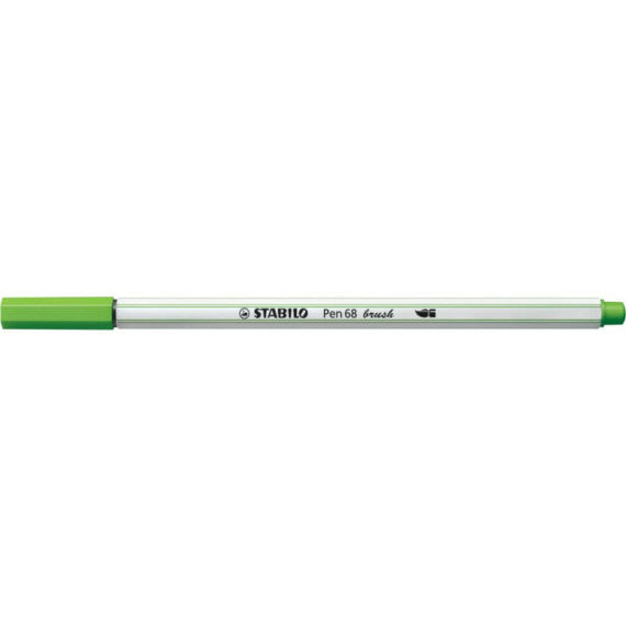Pennarello Stabilo Pen 68 brush - punta a pennello - M 1 mm verde foglia 568/43