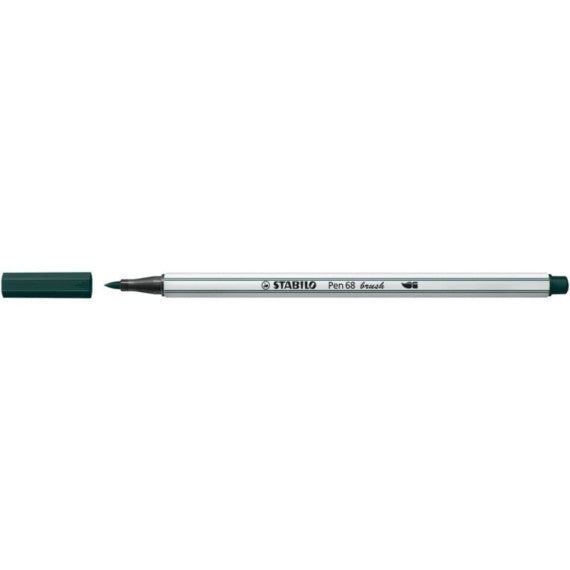 Pennarello Stabilo Pen 68 brush - punta a pennello - M 1 mm verde terra 568/63