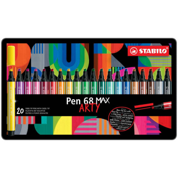 Pennarello Stabilo Pen 68 Max punta scalpello - conf. 20 pz - 768/20-31-20