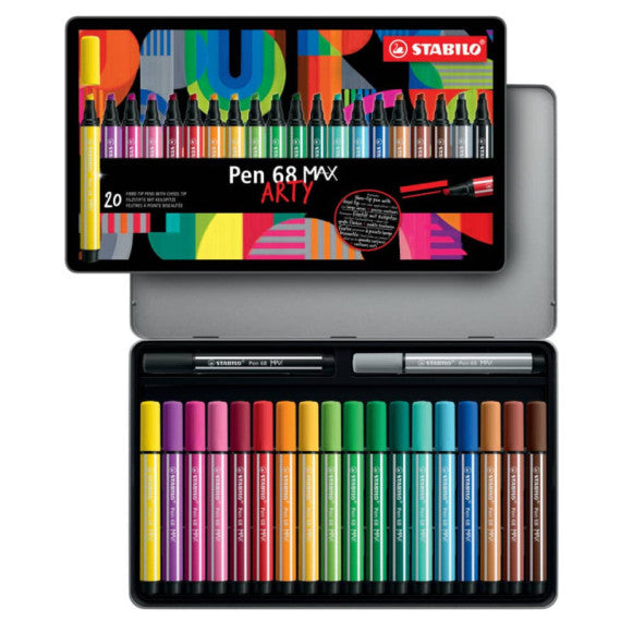 Pennarello Stabilo Pen 68 Max punta scalpello - conf. 20 pz - 768/20-31-20