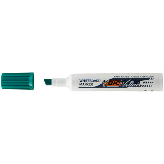 Pennarello Whiteboard Marker Velleda 1791  - punta a scalpello da 3,3 a 4,6mm - verde - Bic