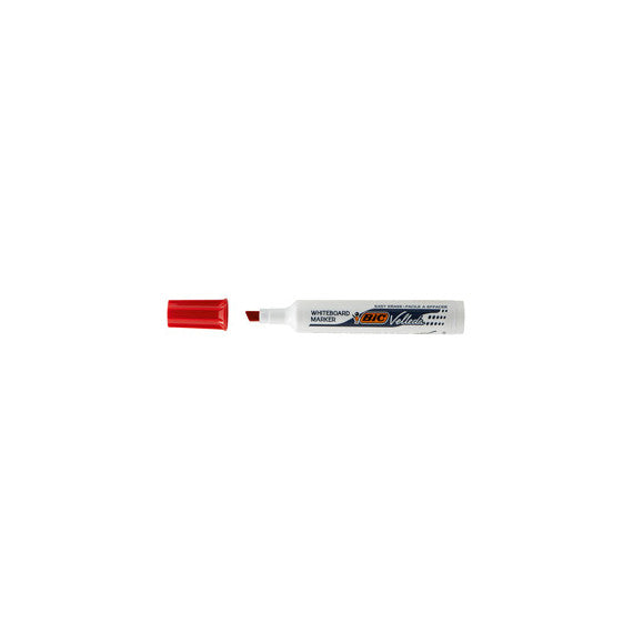 Pennarello Whiteboard Marker Velleda 1791  - punta a scalpello da 3,3mm a 4,6mm  - rosso- Bic