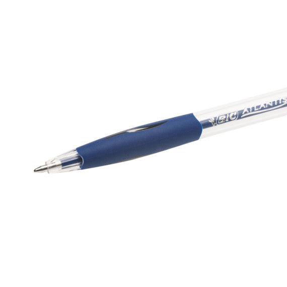 Penne a sfera a scatto Atlantis - punta 1,0mm - blu  - Bic - conf. 30 + 6 pezzi