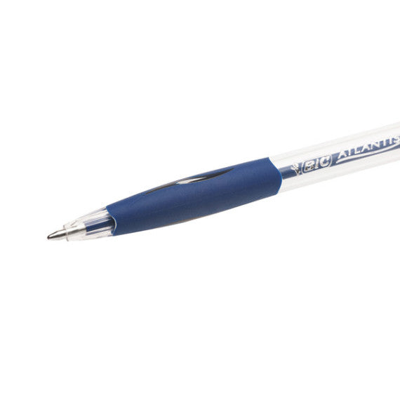 Penne a sfera a scatto Atlantis - punta 1,0mm - blu  - Bic - conf. 30 + 6 pezzi