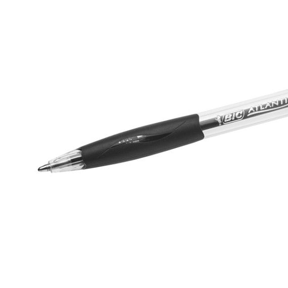 Penne a sfera a scatto Atlantis - punta 1,0mm  - nero  - Bic - conf. 30 + 6 pezzi