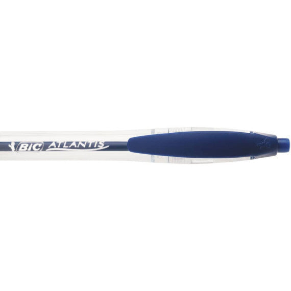 Penne a sfera a scatto BIC Atlantis Classic NF M 1 m blu value pack 30+6 - 920286