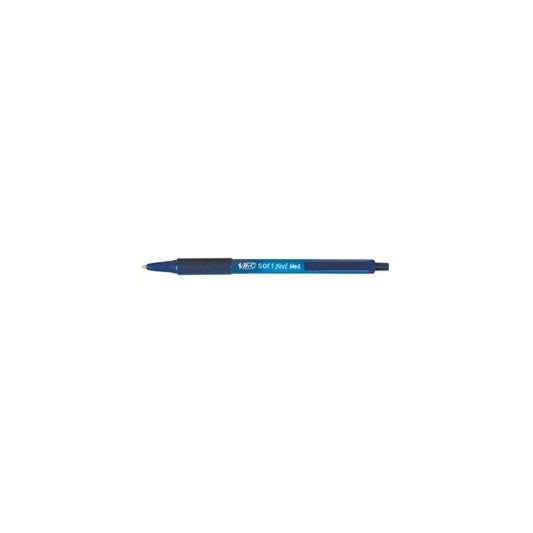 Penne a sfera a scatto Soft Feel - punta 1,0mm - blu - Bic - conf. 12 pezzi