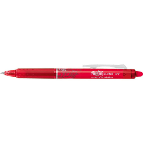 Penne a sfera cancellabili Pilot Frixion Ball Clicker 0,7 mm nero blu rosso verde Set2go 4 pezzi - 006822