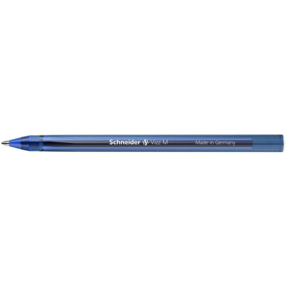 Penne a sfera con cappuccio Schneider VIZZ tratto M blu scuro - Conf. 50 pezzi - P102203