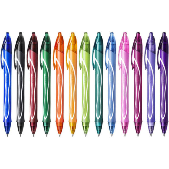 Penne gel a scatto BIC Gelocity Quick Dry 0,7 mm assortiti fun Conf. 30 pezzi - 999460