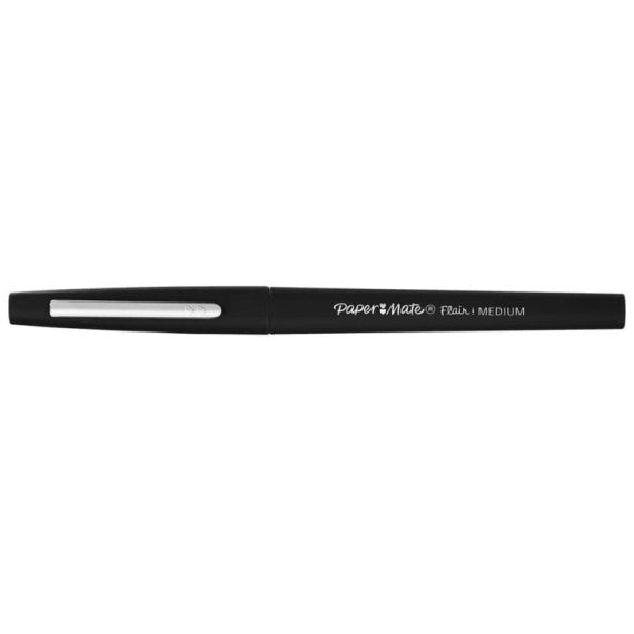 Penne punta fibra Paper Mate Flair/Nylon M 1,1 mm nero special pack 36 pezzi - 2077174