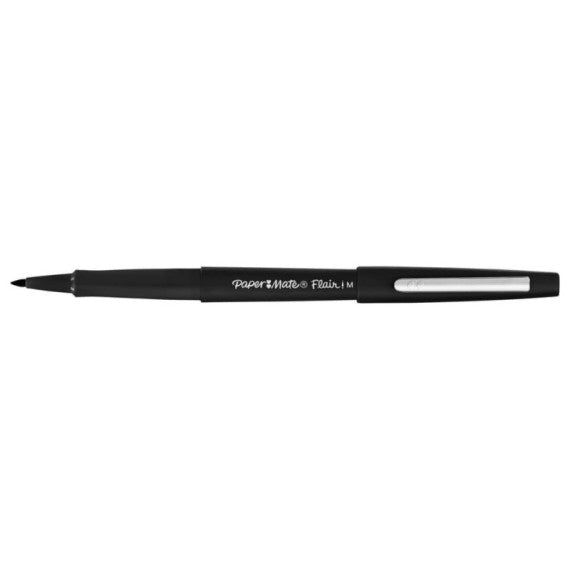 Penne punta fibra Paper Mate Flair/Nylon M 1,1 mm nero special pack 36 pezzi - 2077174