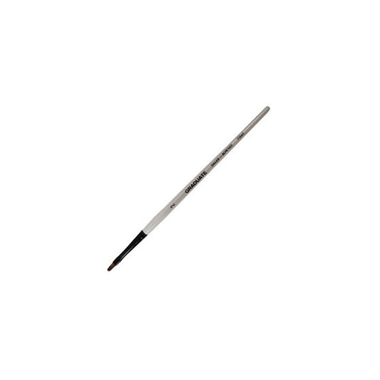Pennello sintetico Graduate - lingua gatto - manico lungo - n. 2 - Daler Rowney