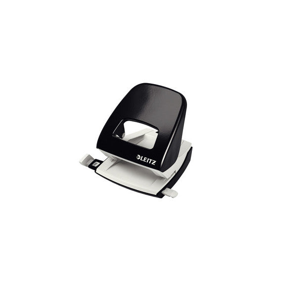 Perforatore 5008 - passo 8 cm - max 30 fogli - 2 fori - nero - Leitz