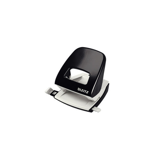Perforatore 5008 - passo 8 cm - max 30 fogli - 2 fori - nero - Leitz