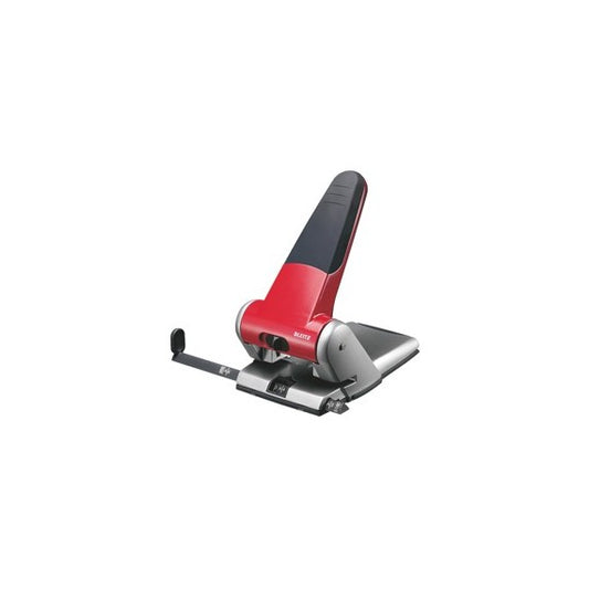 Perforatore 5180 - passo 8 cm - max 65 fogli - 2 fori - rosso - Leitz