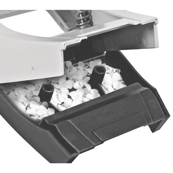 Perforatore a 2 fori con guida Leitz Metal Rim 5038 nero - 50380195