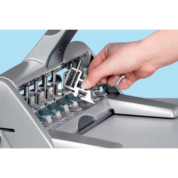 Perforatore a 4 fori a distanza variabile Leitz AKTO 5114 30 fogli grigio metallizzato - 51140184