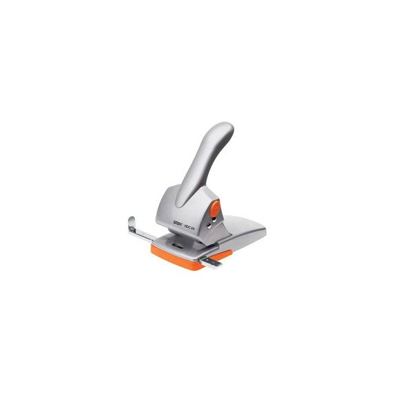 Perforatore HDC65 - max 65 fogli - 2 fori - passo 8 cm - argento/arancio - Rapid