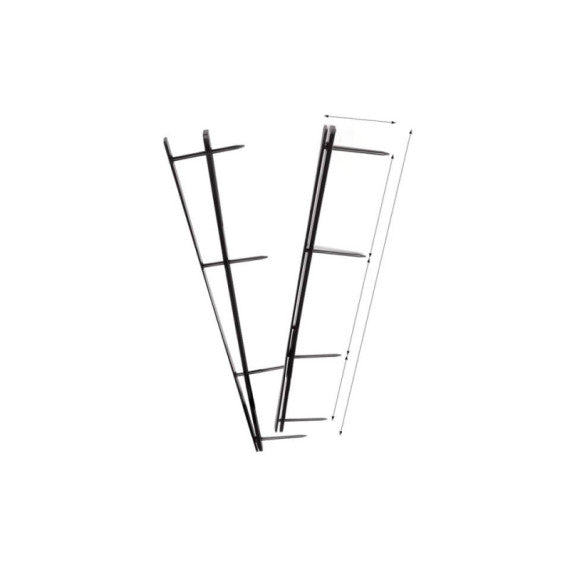 Pettini per rilegatura GBC VeloBind con 4 denti 45 mm a4 nero conf da 25 pettini - A9741635