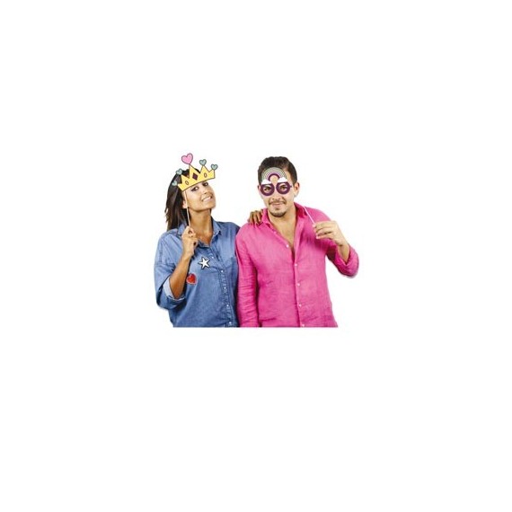 Photo Booth Unicorno - 8 elementi - Big Party