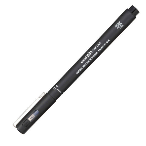 Pin fineliner - punta 0,4 mm - nero - Uni Mitsubishi