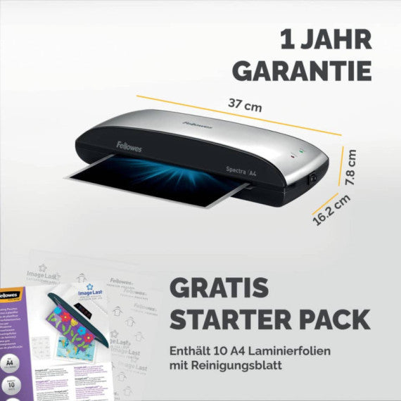 Plastificatrice a caldo FELLOWES Spectra nero/argento A4 5737801