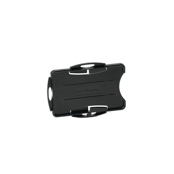 Portabadge Eco - per 2 tessera - 54 x 87 mm - nero - Durable - conf. 10 pezzi