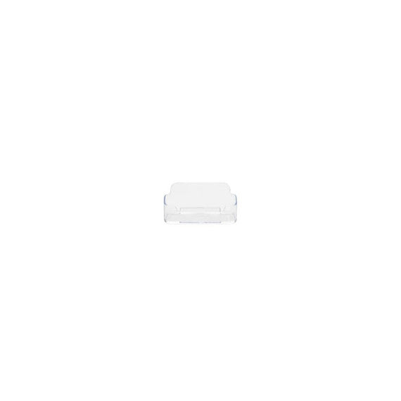 Portabiglietti da visita da tavolo deflecto® in polistirene 1 scomparto trasparente 9,6x5,5x5 cm - 70101