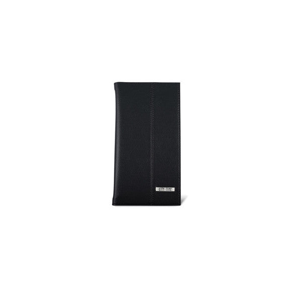 Portabiglietti da visita Professional - similpelle - nero - 12,5x23,5 cm - City Time