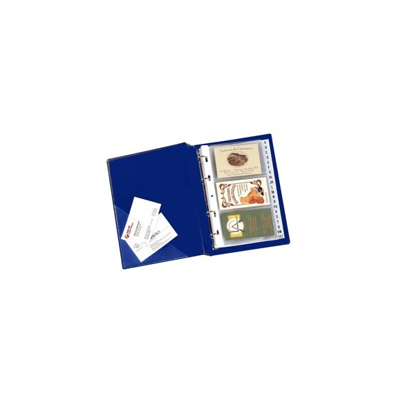 Portabiglietti Minivisita MC 17 - 15x20,5 cm - 120 biglietti - blu - Sei Rota